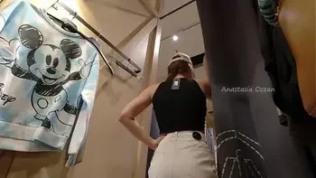 Changing clothes and masturbation in changing room