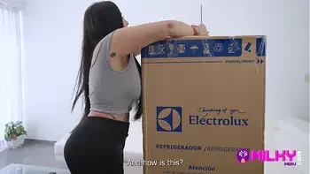 Milf with a big ass is horny and wants three cocks to fuck