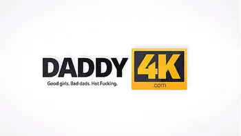DADDY4K. Kitchen is ideal place for old stepdaddy to taste pussy of stepsons GF