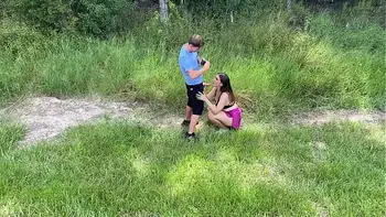 Hot Couple Voyeur Blowjob in Public ends in Big Ass Doggystyle Fucking with Perfect Thick Ass