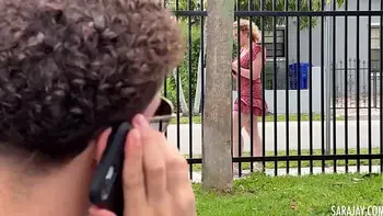 Chesty Curly Haired Bitch Sara Jay Getting A Hard And Deep Pussy Pounding!