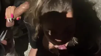 DOGGING with my WIFE and watching her SUCKING and FUCKING a STRANGER OUTDOOR