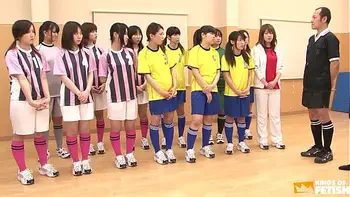 Japanese female team listen and take a lesson from their coach