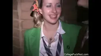 girl getting fucked while others watch during a Fuck Fest Party