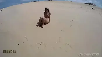Big ass Sexydea at the Nude Beach