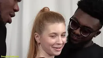 her first rough cuckold interracial DP sex