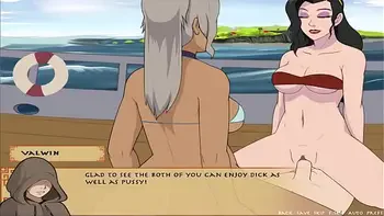 Four Elements Trainer Book 5 Love Part 15 - Korra and Jinora Double stuffed Creampie