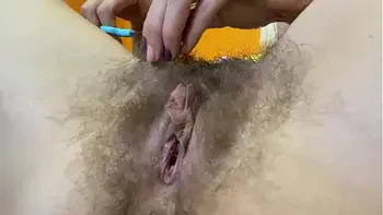 TRIMMING MY SUPER LONG PUSSY HAIR CLOSEUP