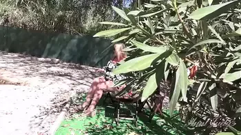 AuntJudys - Mature BBW Melody - Outdoor Masturbation