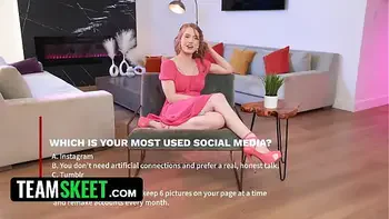 Sweet Hottie With Big Plump Tits Octavia Red Gets Wild After Dirty Interview - TeamSkeet AllStars