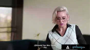 GIRLSWAY - Stacked Dominant Boss Kenzie Taylor Makes Her Two Bad Gossiping Employees Eat Her Pussy