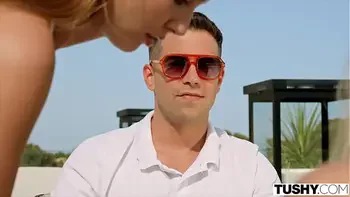 TUSHY Gorgeous Kelly has bday anal threesome with bff Sia