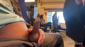A stranger girl jerked off and sucked me in the train in public