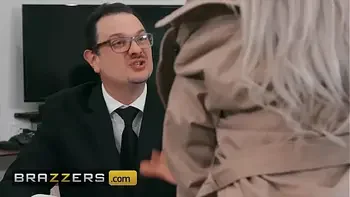 Stunning blonde (Nina Elle) gets a mouthful of cock - Brazzers