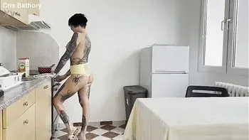 I went to serve my stepson breakfast, but ended up letting  him fuck me