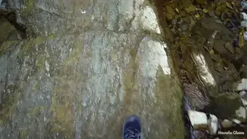 Hot Surprise In Forest! Two Guys Found Stuck Girl And Fuck Her!