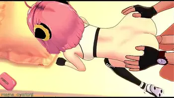 Anya Adult version wearing deportive clothes for training (spy x family)