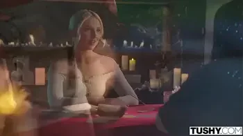 TUSHY Gorgeous tiny Blonde Britt gets an anal creampie