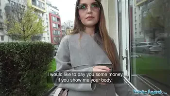 Public Agent hot babysitter fucks a complete stranger with a huge cock in her apartment