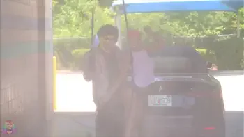 Jasamine Banks Gives Gibby The Clown The Car Wash Of His Life