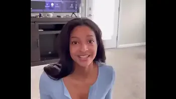 POV Sexy Ebony slut BEGGING for cum on face