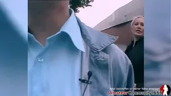 Stairwell blowjob and hot MILF sex