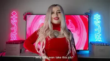 Slutty MILF TV Presenter Fucked Hard in Mouth and Pussy During Her TV Show