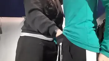 Our hot lesbian sex with a random stranger in a train compartment - Lesbian Illusion Girls