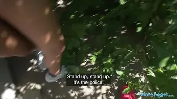 Public Agent cute looking Colombian babe is fucked outdoors in public