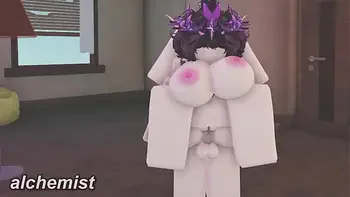 Fucking a fan girl in a Roblox Condo