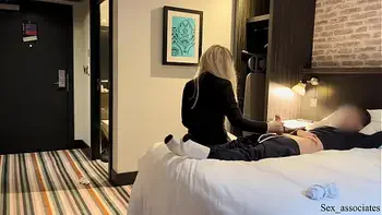 Public Dick Flash. The hotel maid was shocked when she saw me jerking off during room cleaning service but agreed to help me cum