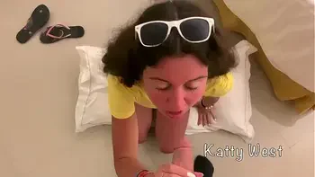 Sex on vacation in a hotel room