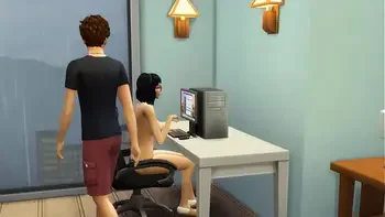 Step-Mom caught StepSon watching porn and masturbating so this helps her first time having sex