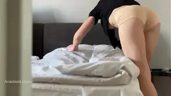 When your housekeeper is flashing tits during work. Voyeur Underboob. Downblouse.