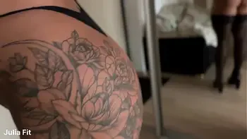 Amateur ANAL with Hairy Pussy in Stockings