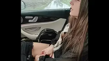 I'm masturbating public in car