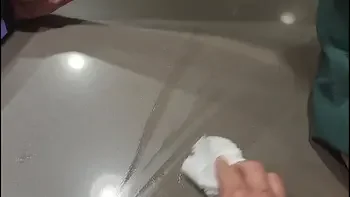 Couple caught fucking in public toilets