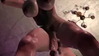 The guy just wanted to fix the TV.. but the horny futa mommy offered him her dick. Hot futanari animated sex