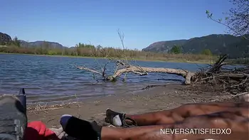 white wife fucks big black cock at the beach almost caught cuckolding husband