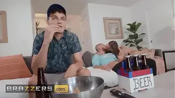 Naughty Kenzie Love Doesn't Care If Xander's Friend Is There, She Will Fuck HIm Anyway - BRAZZERS