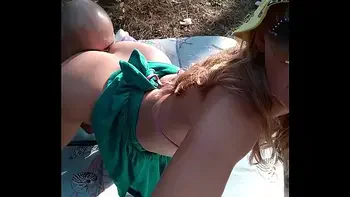 Kinky Selfie - Quick fuck in the forest. Blowjob, Ass Licking, Doggystyle, Cum on face. Outdoor sex
