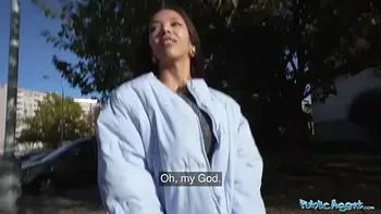 Public Agent Her bubble butt bounces on his cock like a pumped up basketball