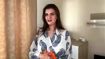 Stepmother with Fat Cock makes Stepson licking her milky Nipples