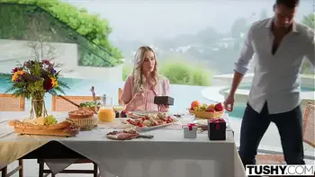 TUSHY Anal-Curious Hottie Haley And Hubby Play With Toys