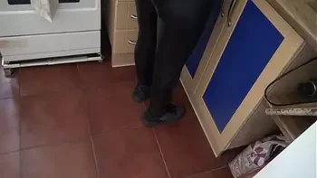 real stepmother shows hairy pussy to horny stepson after he keeps begging