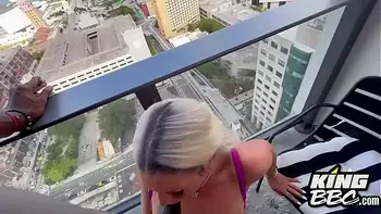 PAWG Kaden Kole Drains my Balls on the Balcony by KingBBC