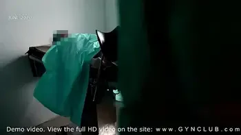 Exelent orgasm on gyno chair