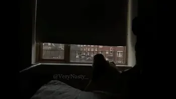 Slut Fucking BBC by the window for everyone to see