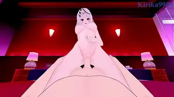 Sakamata Chloe and Takane Lui intense sex. - Hololive VTuber POV Hentai