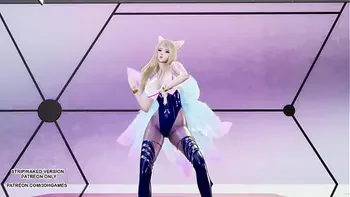 [MMD] CHUNG HA - PLAY KDA Ahri Sexy Kpop Dance League Of Legends Uncensored Hentai